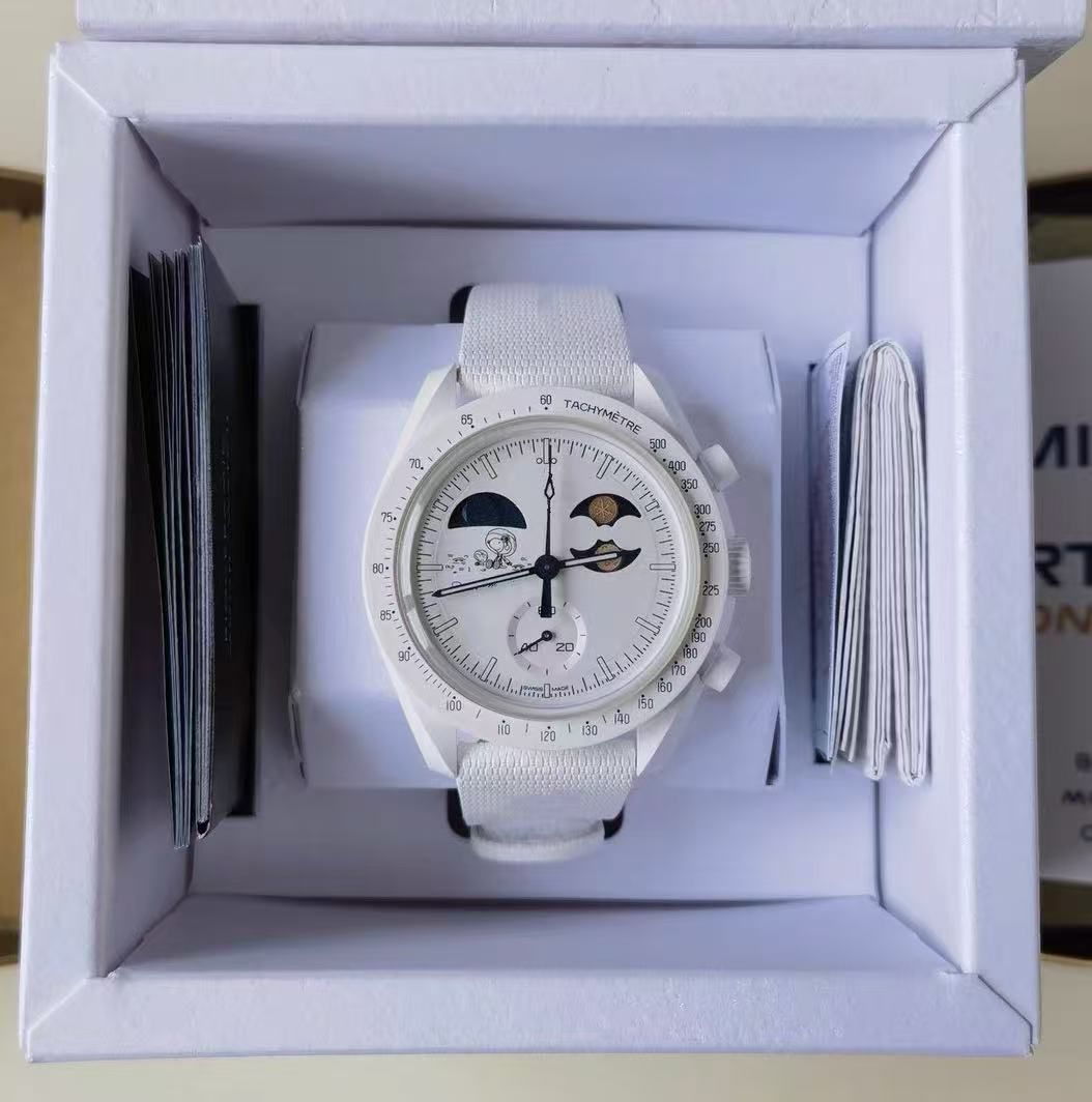 New Bioceramic Planet Moon Quarz Watch Mission To Mercury 42mm Full Function Chronograph Luxury Mens couple joint name Wristwatches Moonshine Venus