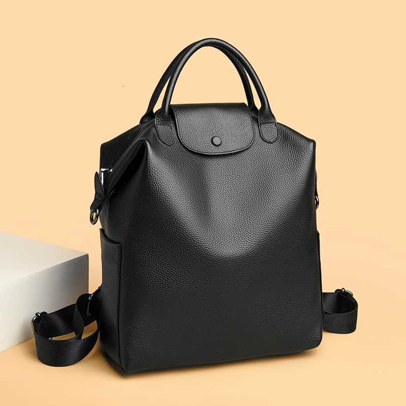 100 Genuine Cowhide Leather Women Backpack Large Capacity School Back Pack Female Casual Travel Bagpack Rucksacks for Girls SacT260623