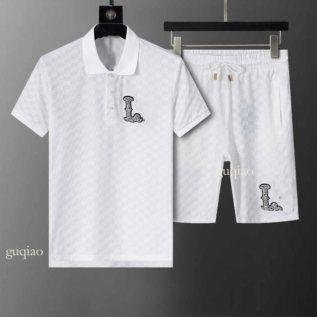 2026 Summer Fashion Designer Men's Tracksuits Polo Shirt Set Mens Casual T Shirt Joggers Top Gyms Fitness Sweatpants Man Clothes