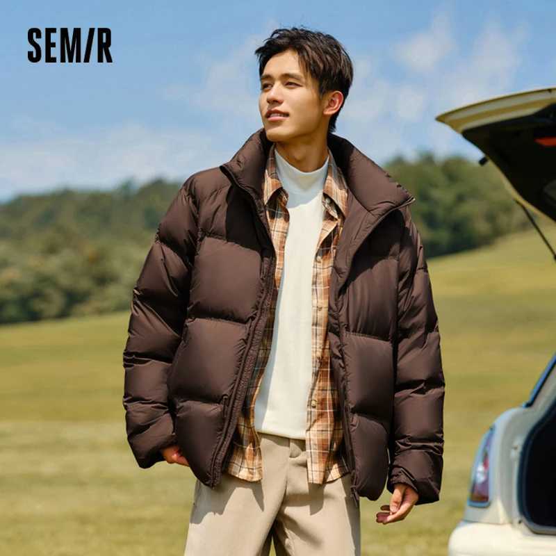 Semir Down Jacket Men Women 2024 Winter New Light Short Coat Thr-Proof Thermal Puffer Coat Couple Top Trendy Down Jacket Q260623