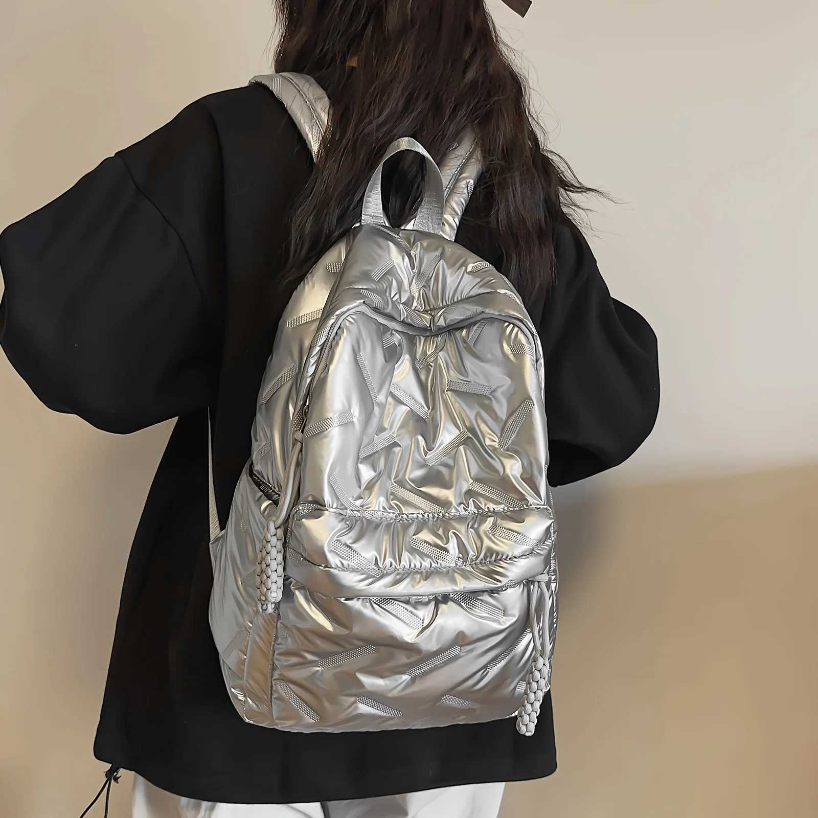 Large Capacity Women Backpacks Waterproof Nylon Fashion Travel Bag Teenagers SchoolbagT260623