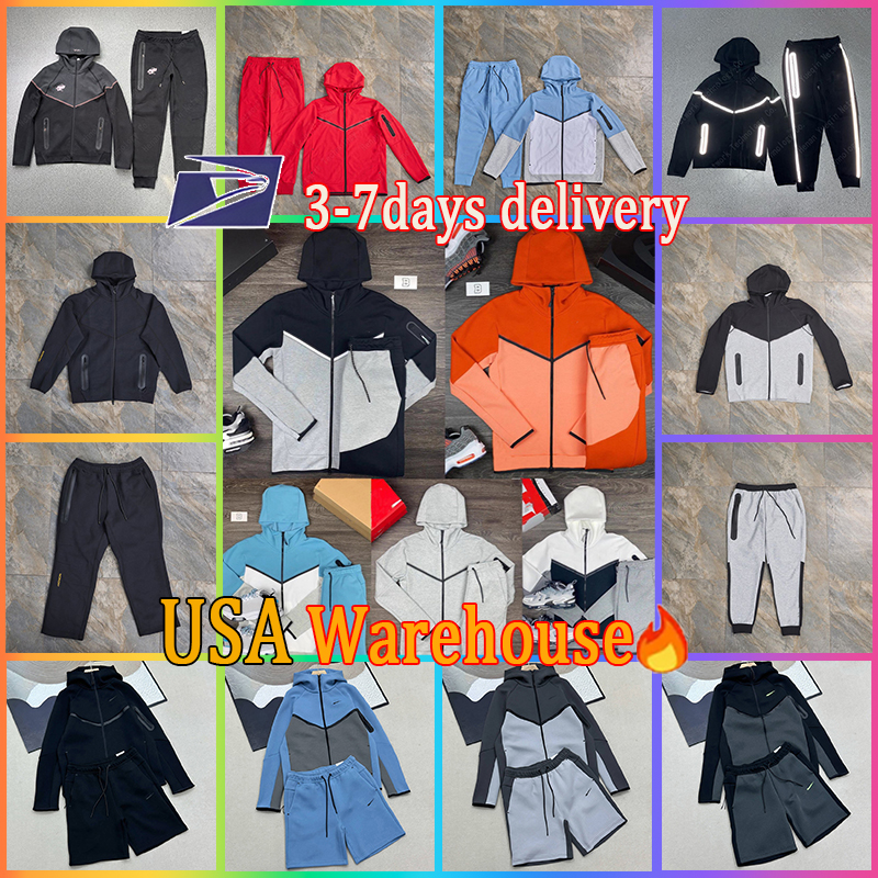 Hommes Femmes Sweats à capuche Pantalons Survêtements Vestes Survêtement Tech polaire Sweat à capuche zippé Pantalon ample Homme Noir Blanc Gris