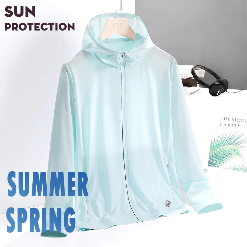 UPF50 Sun Protection Jacket for Women Men Suncreen Skin Coats Ice Silk Coat Walking Travel and Fishing Sports Clothing 260625