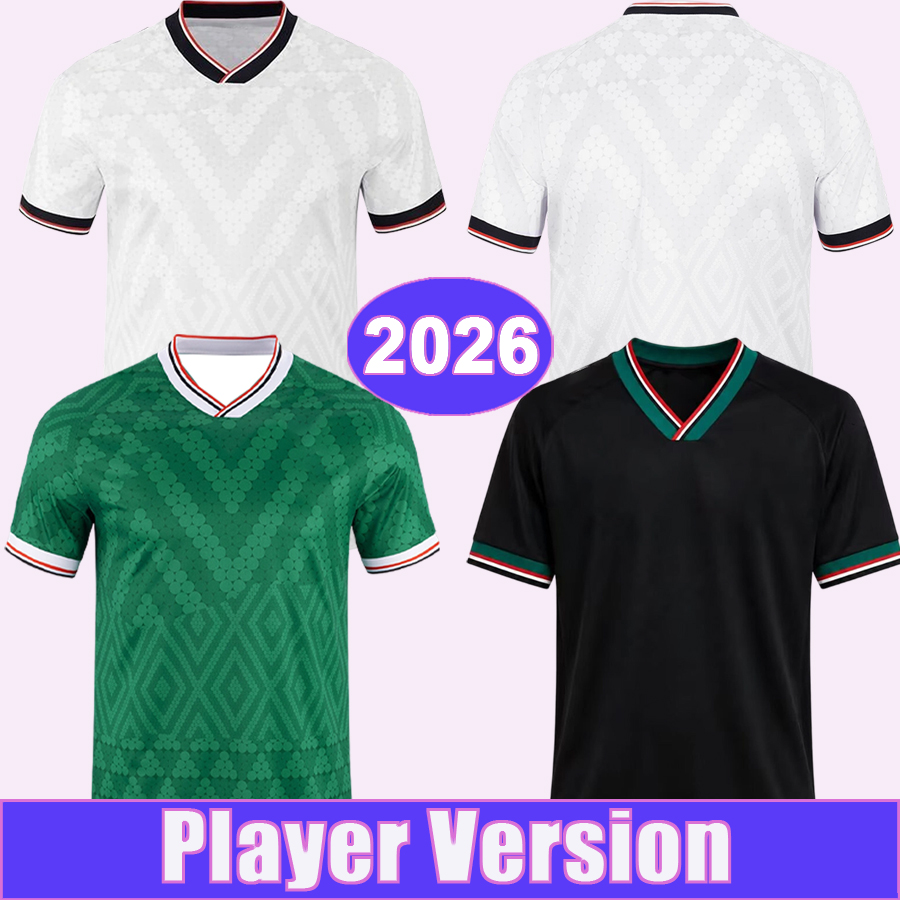 2026 Iraq National Team Mens Player Version Soccer Jerseys White Home Away Green 3rd Black Football Shirts Short Sleeve Adult Uniforms