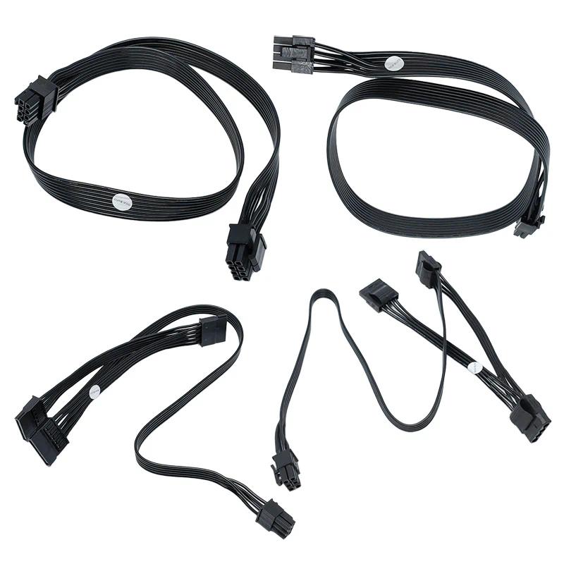 CPU GPU 8pin 6pin To 3port SATA IDE Molex PCI-E Power Supply Cable Replacement for EVGA 500BQ,600BQ,700BQ-image-1112413476