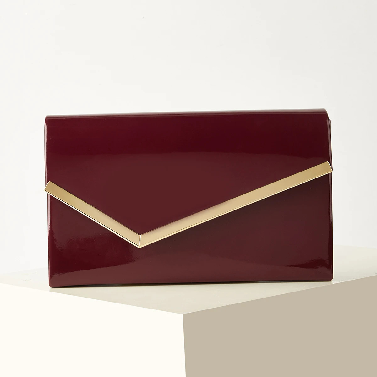 Womens Evening Bag Light y Versatile Clutch Solid Color Pu Synthetic Leather Dress Handbag Portable Makeup Crossbody Wallet Envelope wi 260612