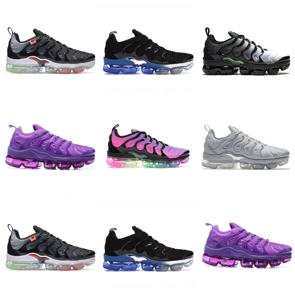Designer shoes Tn Plus SIZE Men Women All White Black Royal Platinum Midnight Navy Tns fashion Outdoor Trainers Sneakers EUR