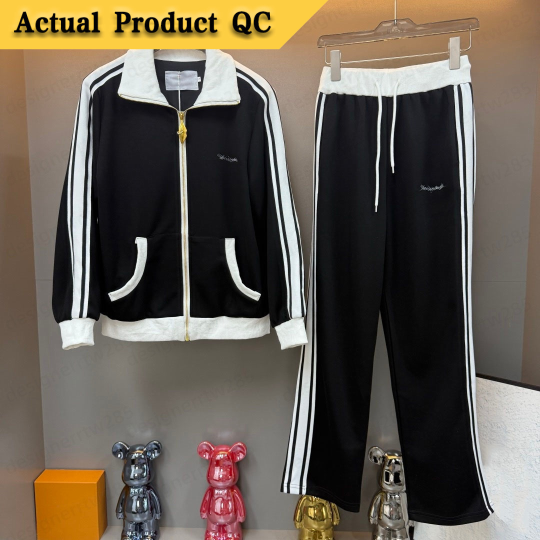 Luxury Designer Clothes women Heavy Cotton Top Black Letter Embroidery Hoodie High Waist Pants Tracksuits Sweatsuits Matching Tracking Suit Sets-image-1111829348