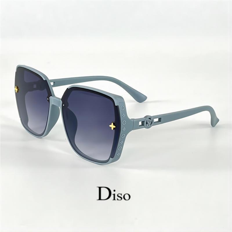 Luxury Brand Designer Sunglasses New Fashionable Large Frame For Women, European And American L-Brand Trendy Ladies' Sunglasses 2025, High-End