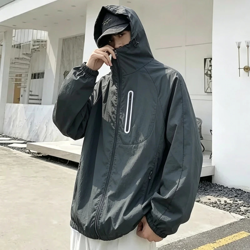 Streetwear Mens UV Skin Coats UPF50 Sunscreen Outdoor Hiking Clothing Summer Jackets Men Sun Protection Thin Windbreakers 260623