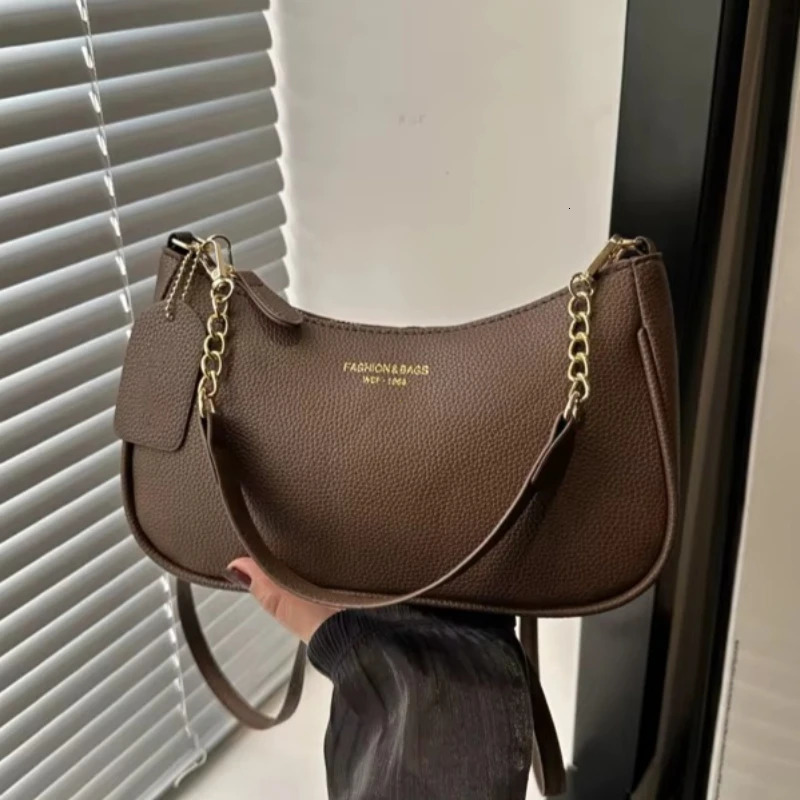 Faionable Casual Crossbody Bag Womens Oulder Bag Trendy 2026 Spring Underarm Bag Soft PU Leather Color Handbags Purses 260623BJ