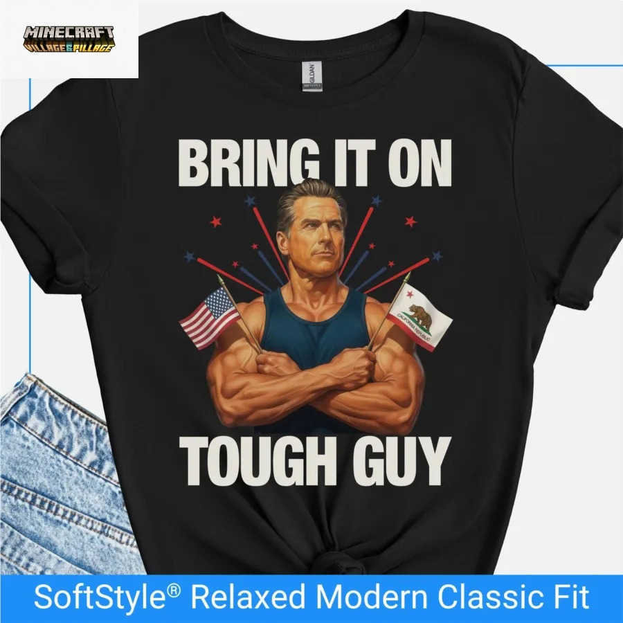 Camicia divertente Gavin Newsom T-shirt Bring It On Tough Guy per uomo donna 100 magliette in cotone top a manica corta 0926-1 L260623FC1L