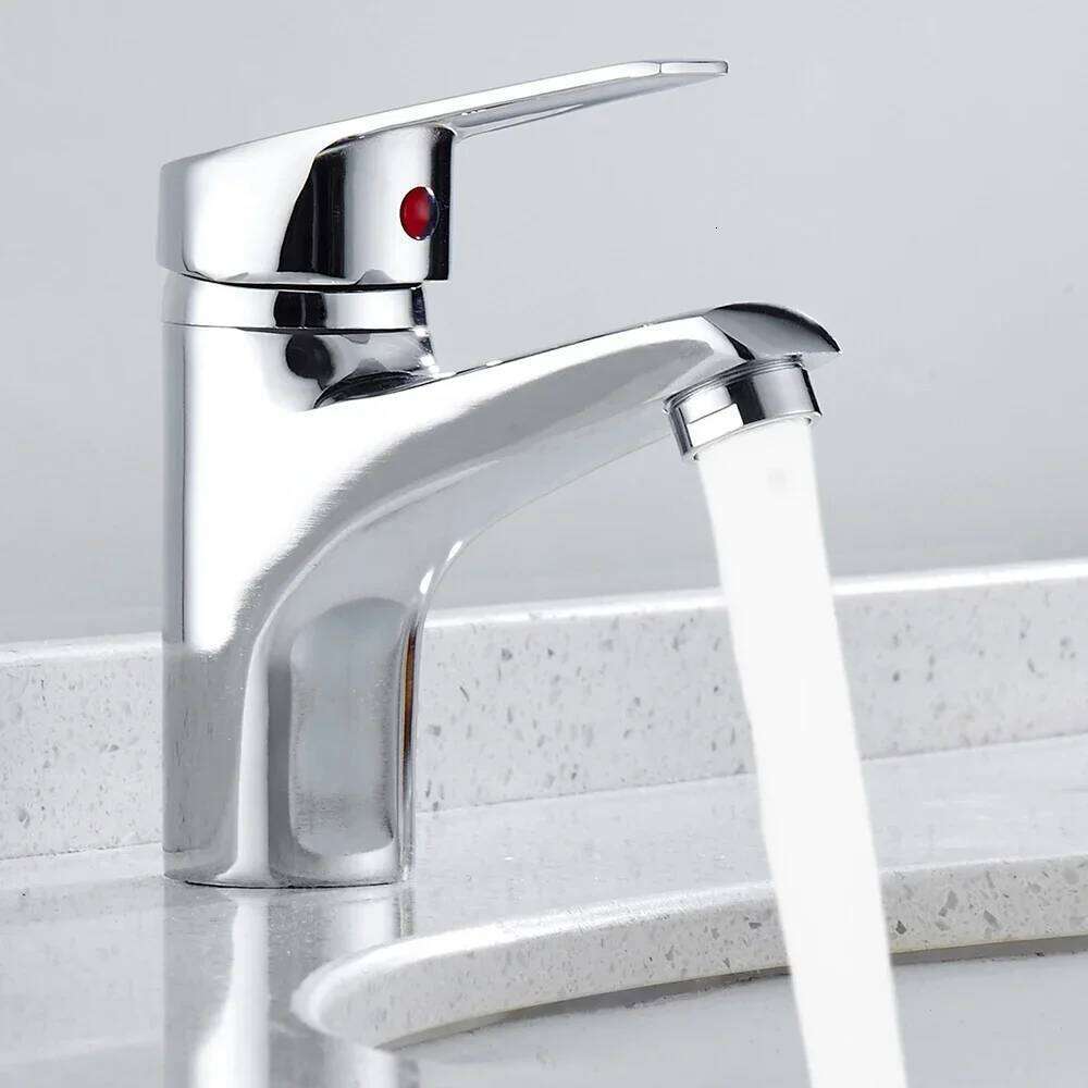 Washbasin Faucets Hot and Cold Mixer Deck Installation Bathroom Kitchen Single Handle Sink Faucet W260623