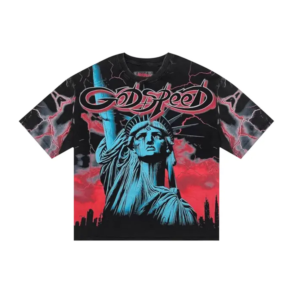 T- shirt Voltage Red classic graphic t godd spdd mens shirt designer hip hop short slve all print Vintage black white ts summer ts Z260711