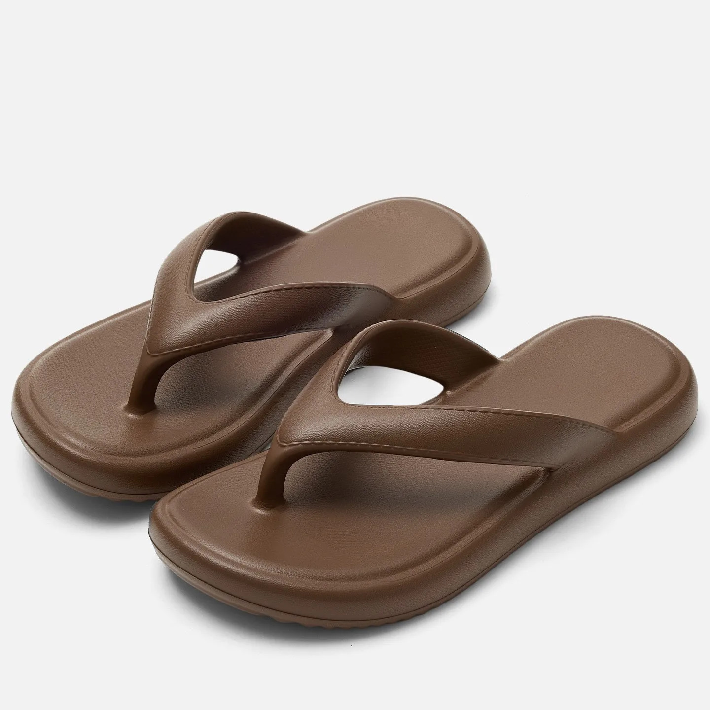 Fashion Summer Flip Flops Women Beach Sandals Soft Sole Flats Solid Color Concise EVA Slippers Outdoor Light Non Slip Slides 260623