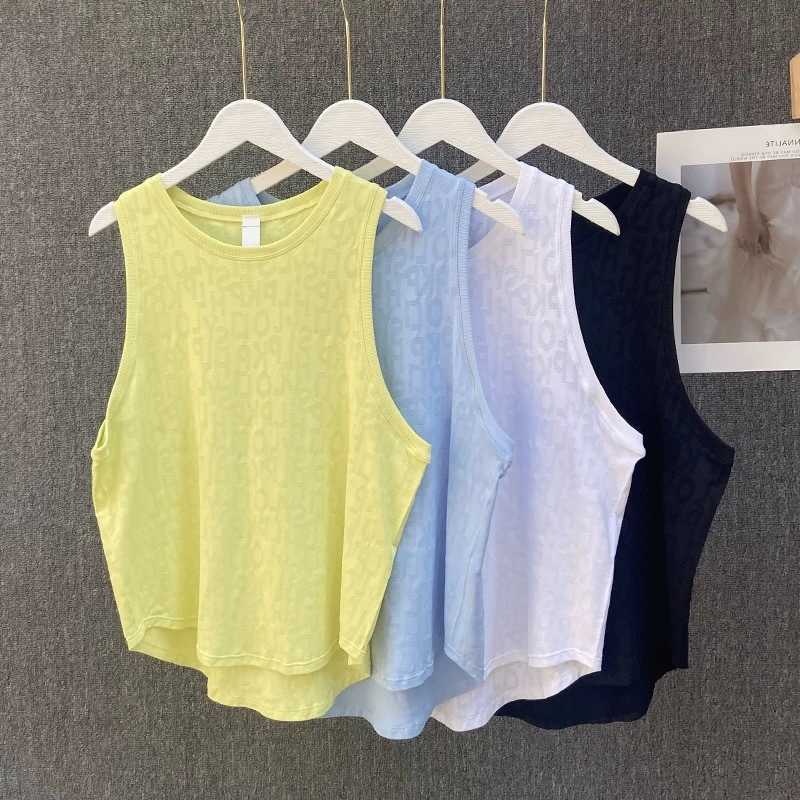 Sports Pilates New Blouse Sleeveless for Womens Summer Thin Vest Fitness Quick-drying Sleeveless Shirts Top Loose Suit M260623