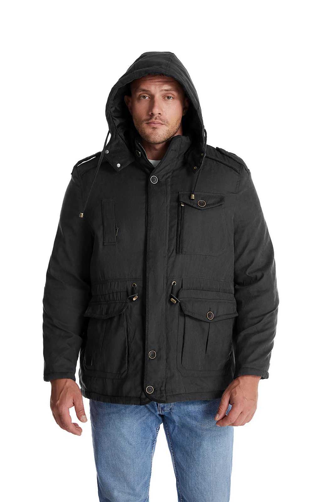 Mens Hooded New Style Parkas Flce Lined Windbreaker Outdoor Mens Jacket Casual Windproof Waterproof Spring Autumn Parkas Q260623