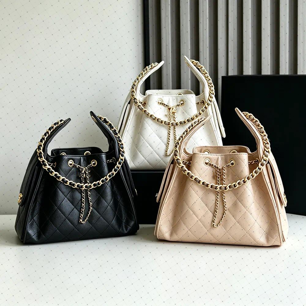 Top Quality 25 Bags HOBO New Designer Leather Women's Bag Shoulder Bags Bag Classic Hot Bag Oil Wax Ball Pattern Black Gold Luxury Sachet Cross