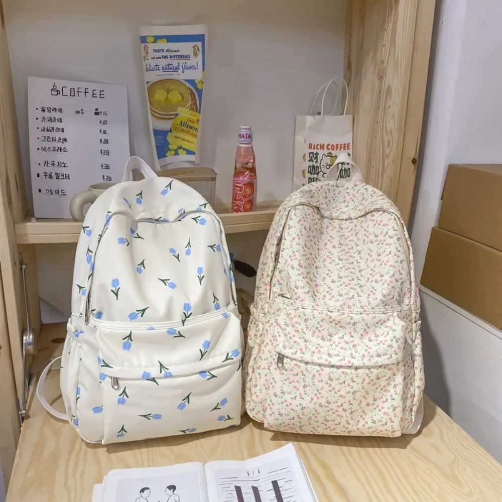 Fashion Backpack Warterproof Nylon Women Anti-theft Shoulder Bag Casual Large Capacity School Bag For Teenager Travel RucksackT260623