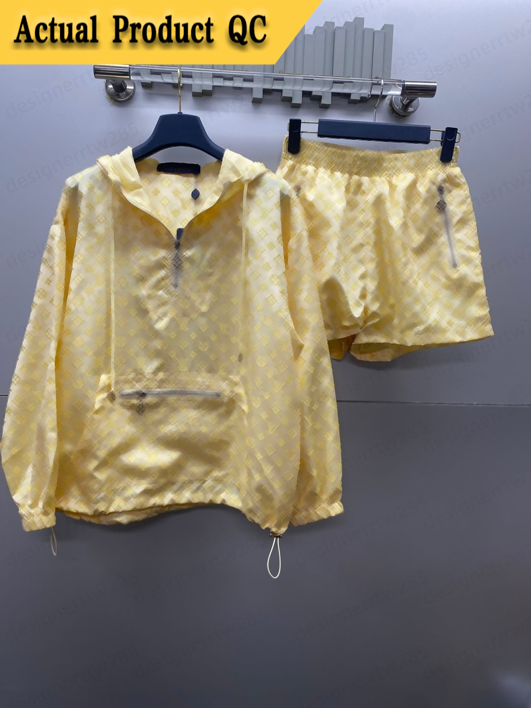 Designer Hooded Jacket Shorts Set Monogram Luxury Tracksuit Two Piece Outfits Men Women Windbreaker Casual Half Zip Coat Short Pants Sportswear-image-1111824634