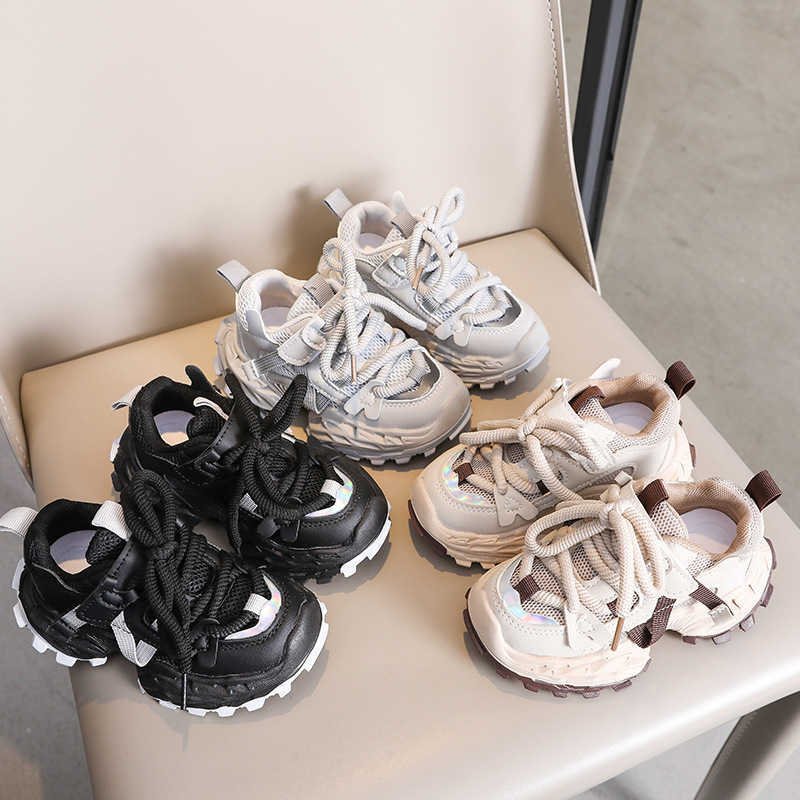 Sports Childrens Shoes 2026 Spring New Model Boys Breathable Mesh Shoes Girls Versatile Dad Shoes S260623