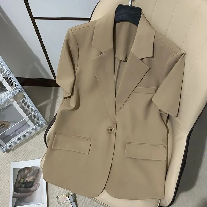 Clothing White Sleeve Summer Korean Style Blazer and Shorts Suit for Woman Kit Womens Short Pants Sets Complete Two Pieces 260625
