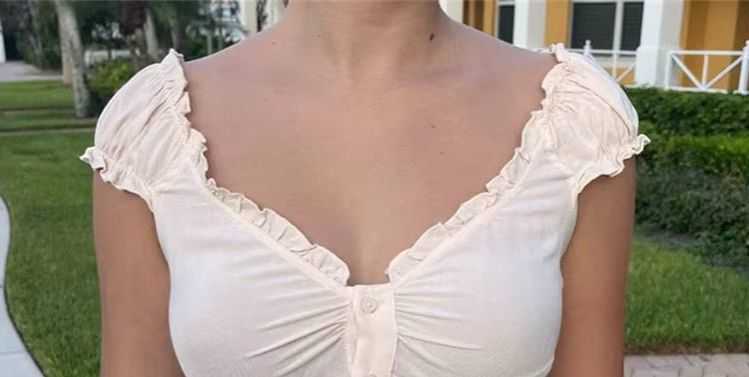 Womens Button Down Tops Fashion Cap Sve Solid Color Slim Fit Frill T-Shirts Summer Blouses L26