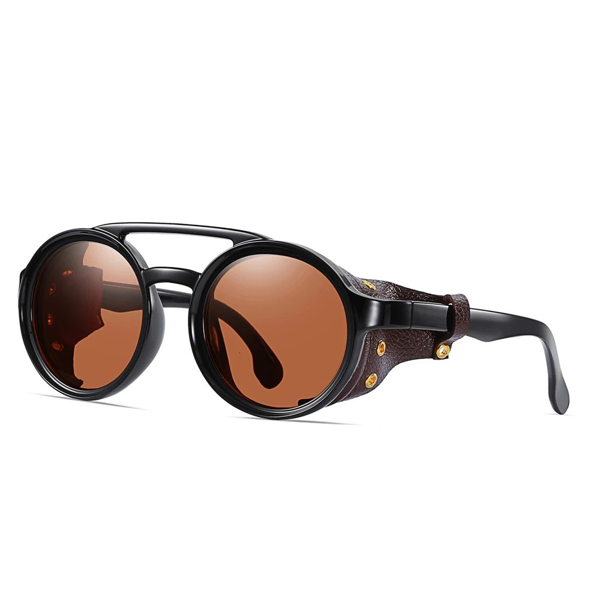 Designer men women outdoor sunglasses Windproof Mountaineering Steampunk Style Round Vintage Sunglasses for Men and Women Cycling Riding Motorcycle