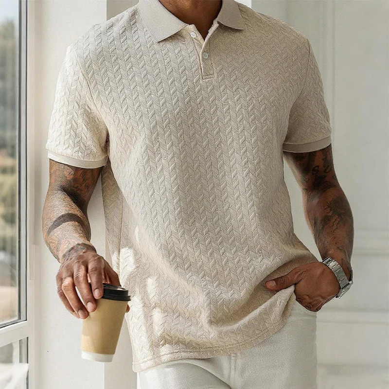 Mens Polo Shirt Summer Short Sleeve Male Polos Streetwear Man Tops Solid Color Poloshirt Breathable Male Polo Shirts Men 260623