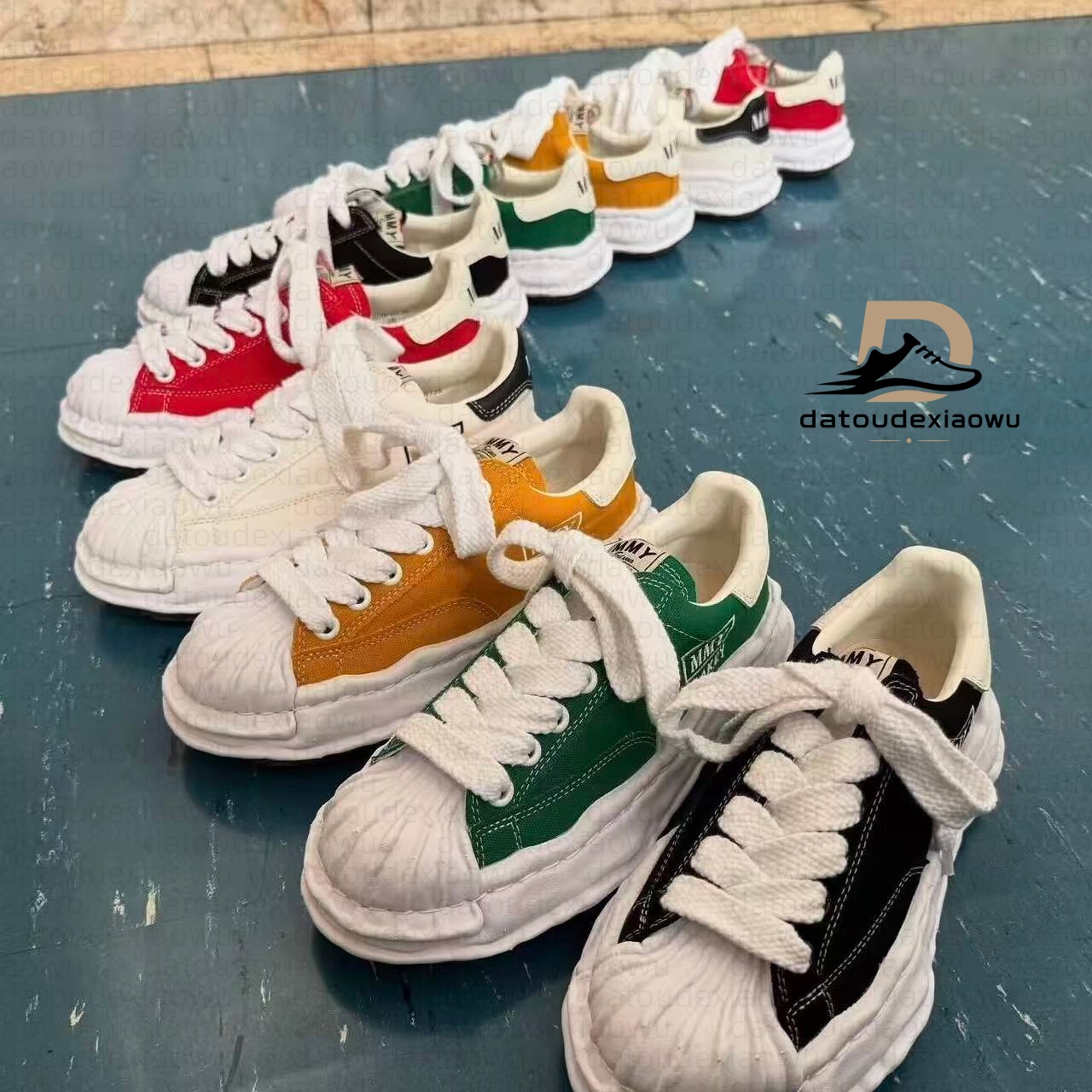 M designer's lightweight luxurious retro low top casual sports shoes Multiple color leathers breathable anti slip durable Eur 36-45