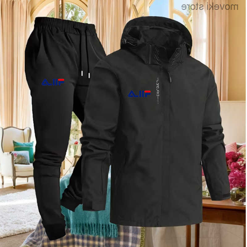 Trousers Tracksuit Suits Mens Loose Casual Sportswear Thin Running Coat Two Piece Suit Family Fall Outdoor Apparel S260623