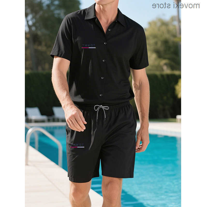 tracksuit Shirts mens shorts and t shirt set mens tracksuit polo tracksuit set summer tracksuit man shorts mens beach tracksuits short slved suit S2