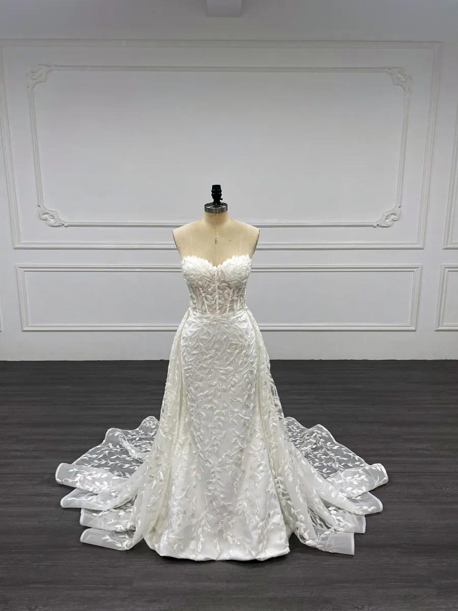 Custom Made Fee Ball Gown Wedding Dresses Delicate Beading Sequined Embroidery Lace Full Sleeves Bridal Gown Vestidos De Novia Customizable
