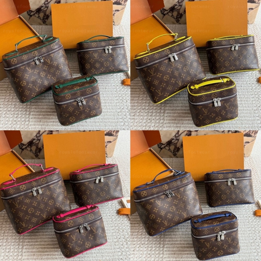 Fashion Three sizes Nice makeup bag Womens shoulder crossbody bag Original designer handbag mirror quality luxury cosmetic bag Monogram Canvas leath