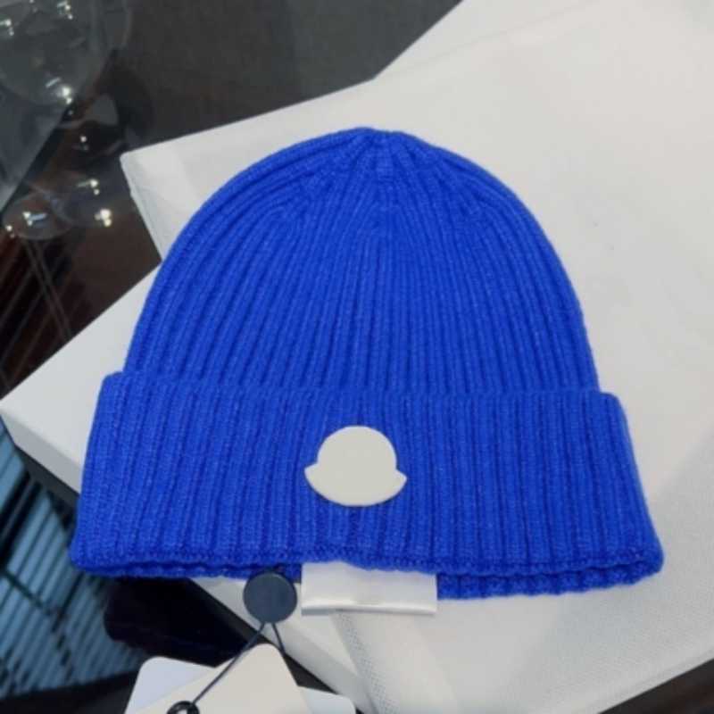 hat beanie Knitted warm wool cashmere cap unisex casual soft thick windproof letter caps quality Mew S260623
