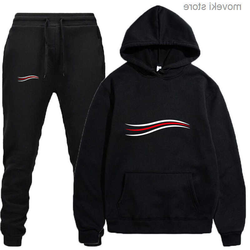 Tuta da uomo Casual Felpa con cappuccio Flce Set di pantaloni per e donna Accogliente abbigliamento sportivo invernale S260623