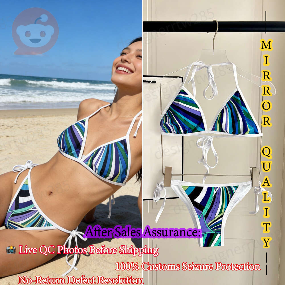 Designer Halter Bikini luxe abstrait tourbillon imprimé maillot de bain deux pièces ensemble Push Up Triangle maillot de bain été maillots de bai