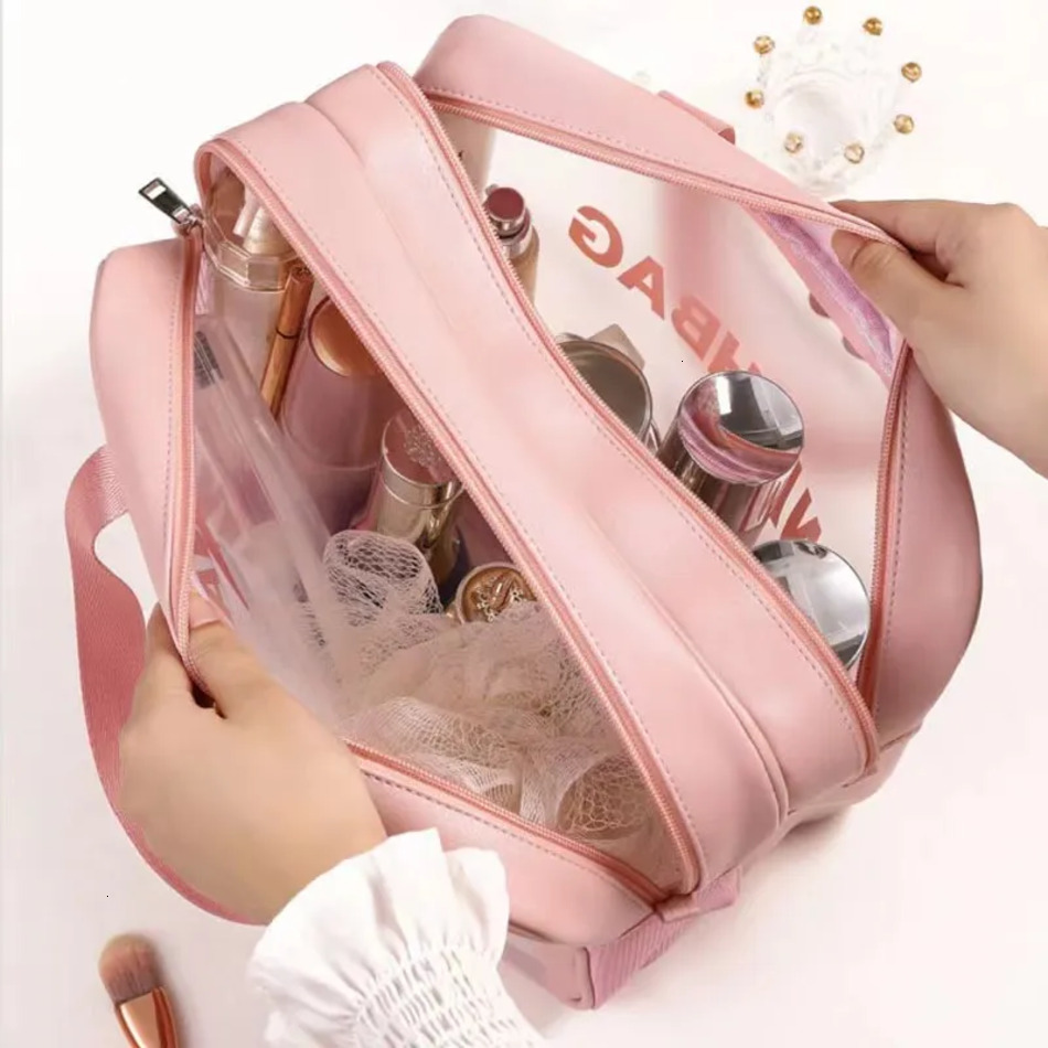 New Makeup Bag Large Capacity Dry Wet Separated Maquillaje Waterproof Toiletry Women's Cosmetic Storage Men's maquillaje Swimming Bags 001