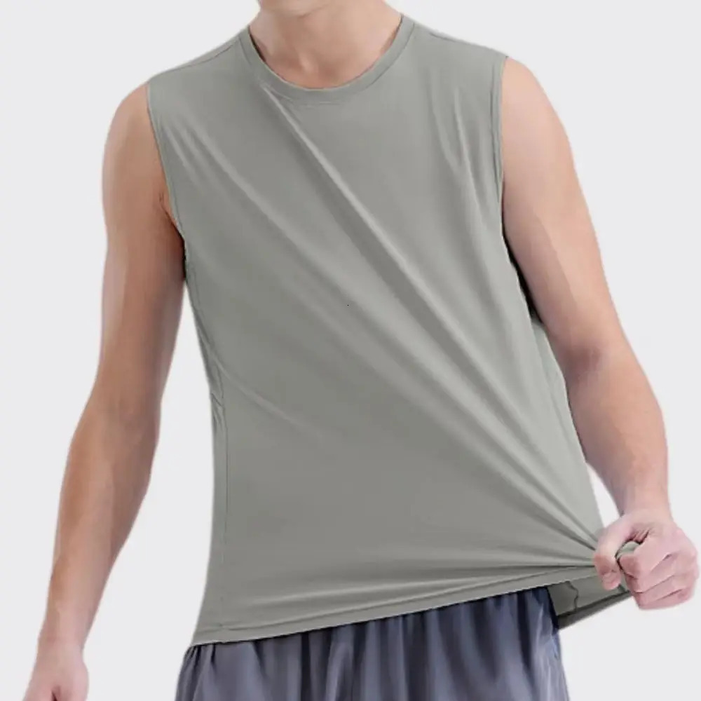 Mens Summer Bodybuilding Tank Tops Gym Fitness Running Sports Vest Quickdrying Sleeveless Shirt Training Clothing 260623