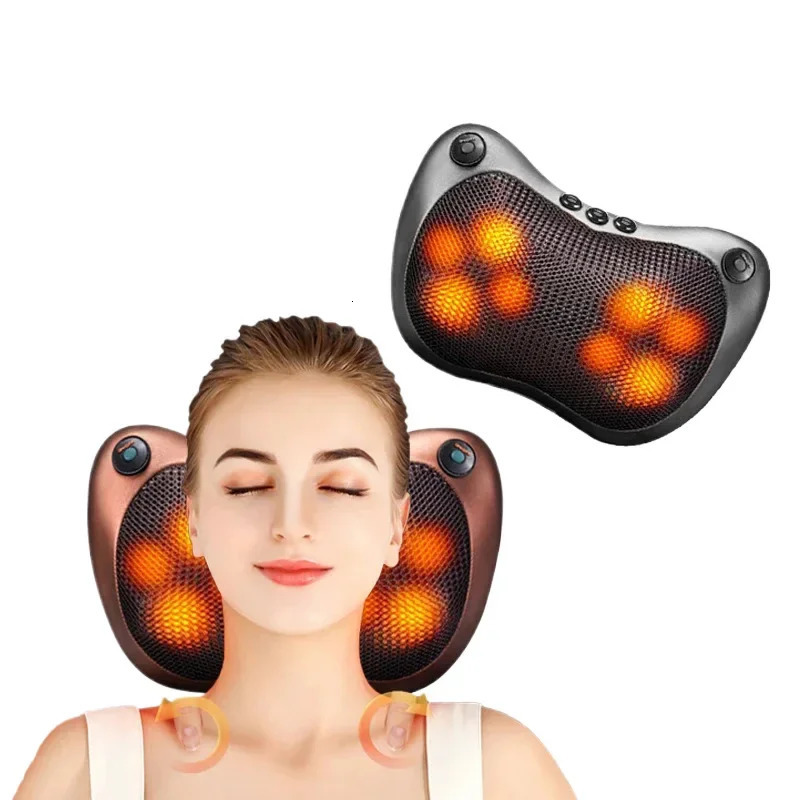 Magnet Massage Neck Pillow Body Relax Smart Portable Electric Shoulders Neck Waist Cervical Massage Pillow Used for Home Car 260623