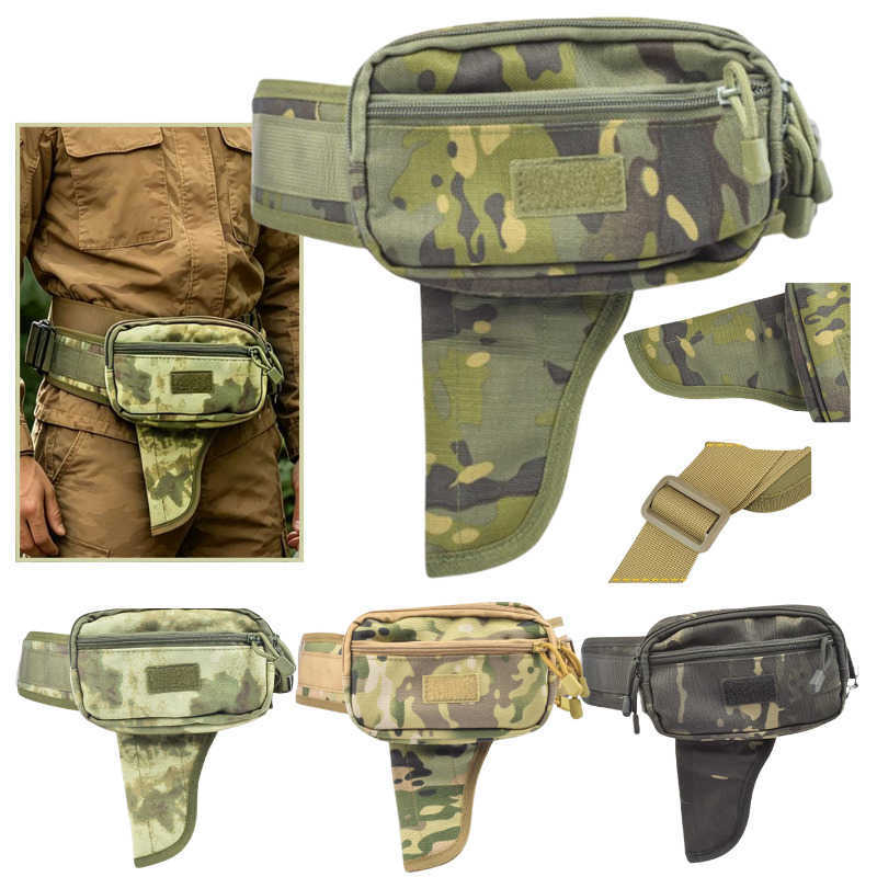 Bag Waist Waterproof Nylon Mens Multi-Pocket Outdoor Concealed Carry Unisex Tactical Bag Anti-Theft Hidden Waist Pack H260623