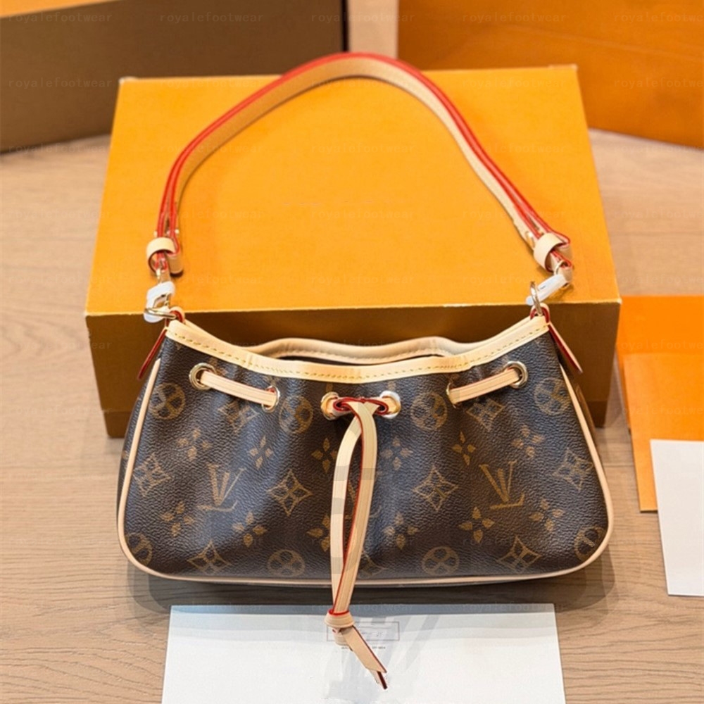 Premium level Nano frivole bag Womens shoulder crossbody bag Original designer handbag mirror quality luxury Hobo Pochette tote Monogram Canvas leat