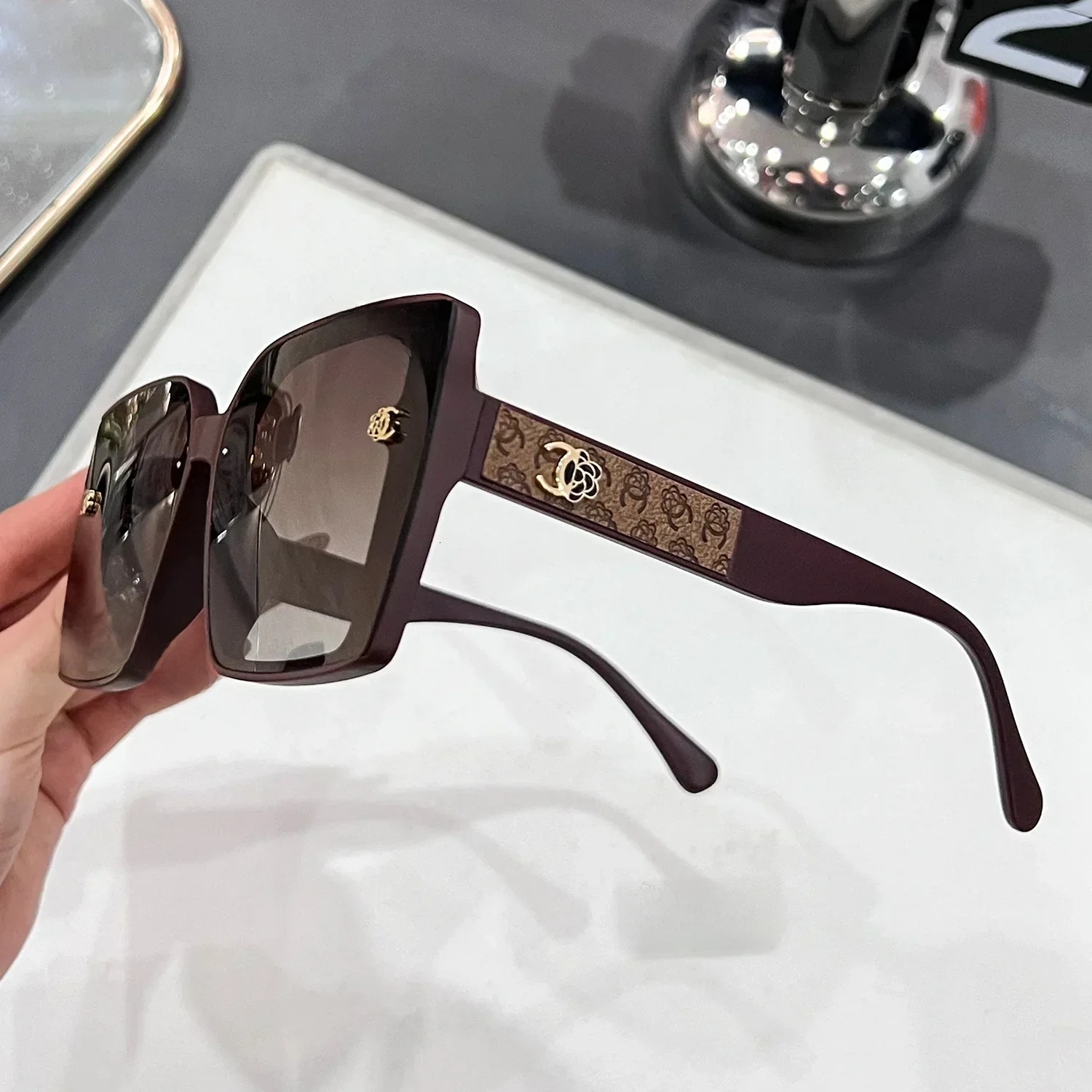 New Fashion Polarized Square Sunglasses Women Brand Design Oversized Sun Glasses Ladies Luxury Eyewears Oculos De Sol UV