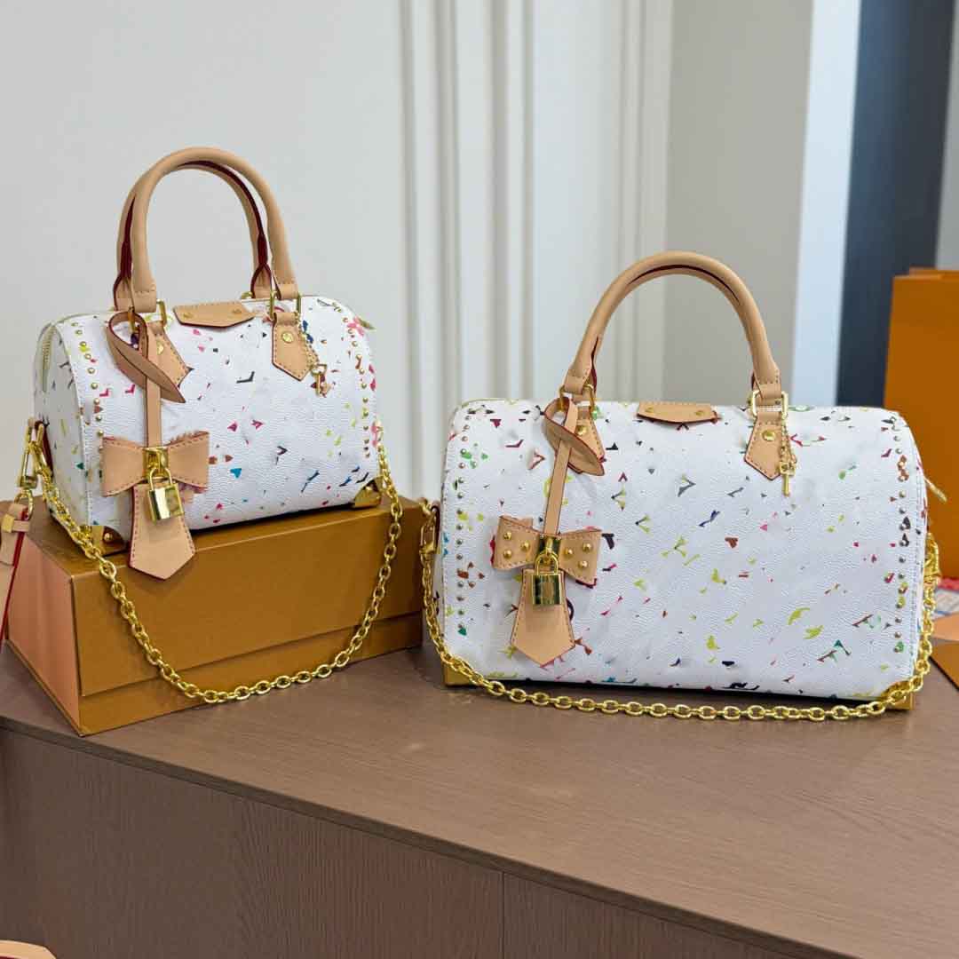 26SS Womens Luxurys Designer New Rivet Pillow Bags Leather Handbag Shouder Crossbody Bag Fashion Commute Bag Upscale Outdoor Short-distance Travel B