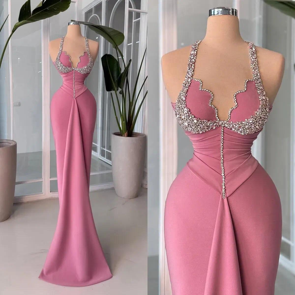 Mermaid Prom Dresses Luxury Beading Party Gown Birthday Formal Occasion Evening Dresses Customized For Women Robe De Soiree