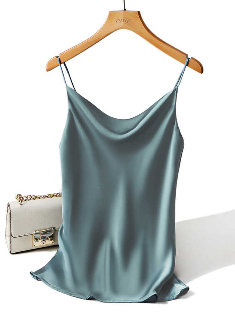 Tops Tank Satin Female Silk 2026 Summer Sexy Strap Basic Spaghetti Strap Tops Women Sleeveless Camisole Camis Vest Black White M260623