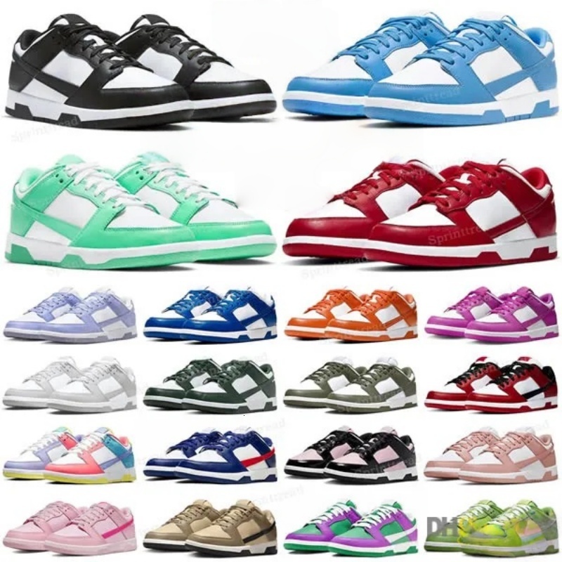 High Quality Panda Skate Shoes Wholesale Designer Kicks Black White Triple Pink Foam UNC Blue Grey Fog Olive Green Fire Boys Girls Women Low top