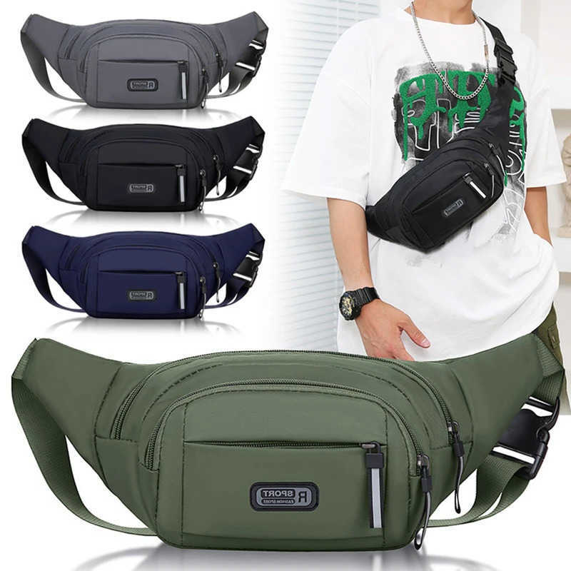 Canvas Fanny Waist Packs Men Unisex Fit Waistpack Mobile Sports Outdoor Running Anti Theft Ultra Thin Invisible Waist Bag H260623