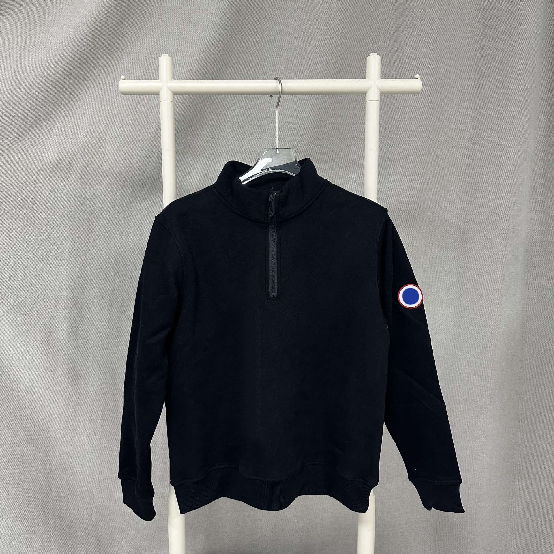 Canadaness Gooce Men's Hoodies Round Patch Logo Hoodie Designer Fashion Crew Neck Cotton Sweatshirt High Street Long Sleeve Casual Couple Heavy