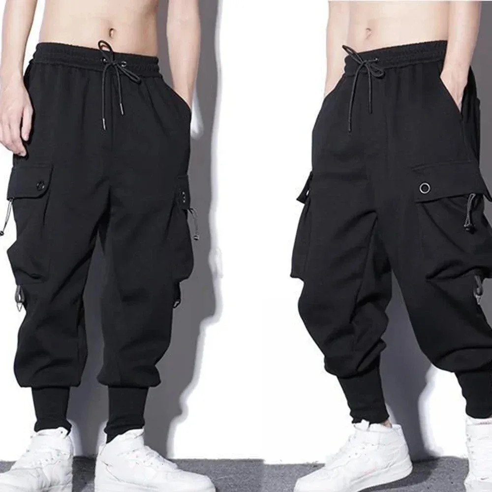 Mens Loosefit Casual Pants Fashion Korean Hip Hop Sweatpants Male Outdoor Comfortable Lightweight Long for Men 3XL Black 260623